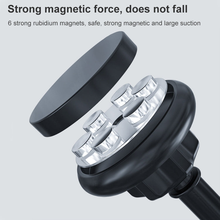 通用磁吸式可伸縮旋轉車載手機支架