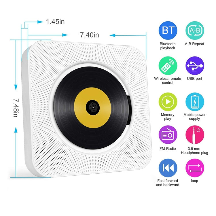 第二代便攜式數顯藍牙音箱 CD機播放器 帶遙控器
