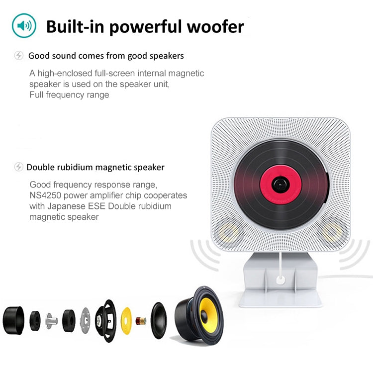 第二代便攜式數顯藍牙音箱 CD機播放器 帶遙控器