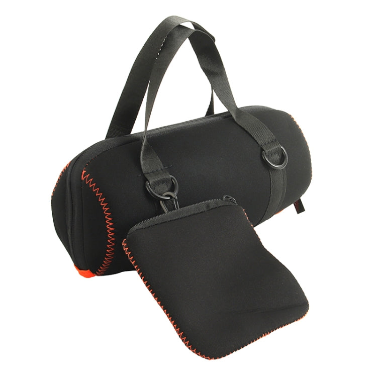 適用於JBL Charge 5 EVA戶外便攜音箱保護套帶肩帶&登山扣