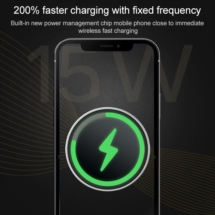 12PRO 15W 鋁合金MagSafe磁吸車載無線充手機支架