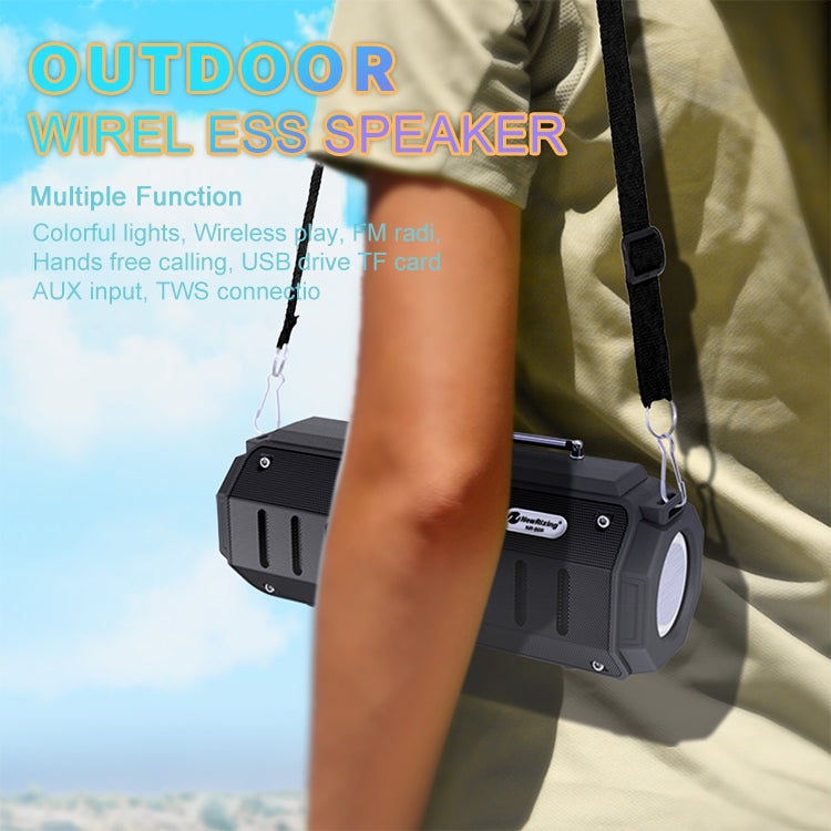 New Rixing NR-905FM TWS藍牙音箱 支持免提通話 / FM 帶肩帶&天線