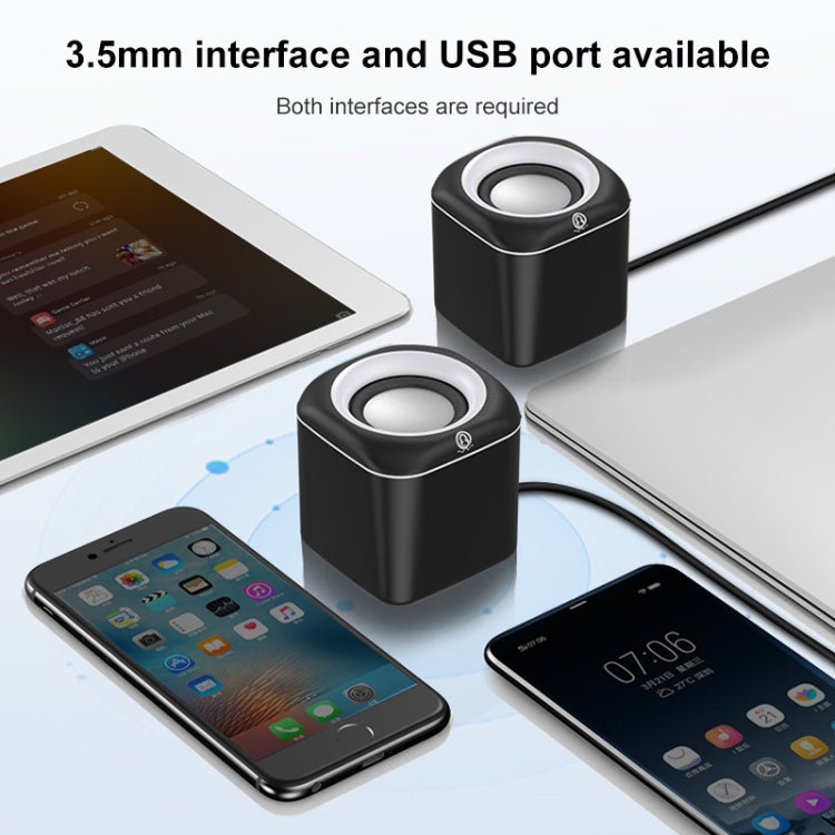 A1 標準版 USB線控式迷你大音量有線音響，線長：1.1m