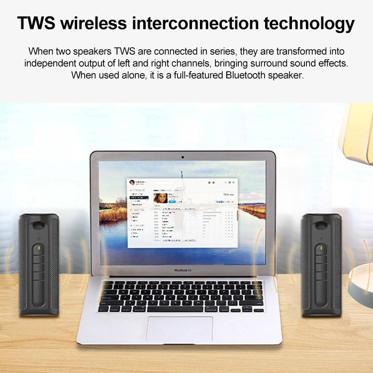 EBS-603 便攜式戶外防水TWS音響3D環繞無線藍牙音箱