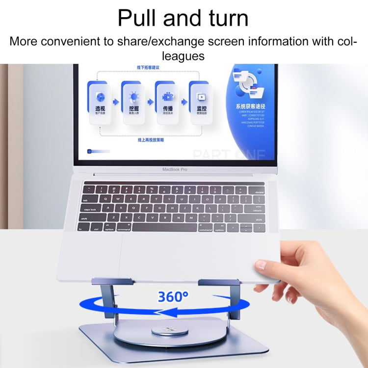 R- JUST HZ08-1旋轉兩孔升降筆記本電腦支架