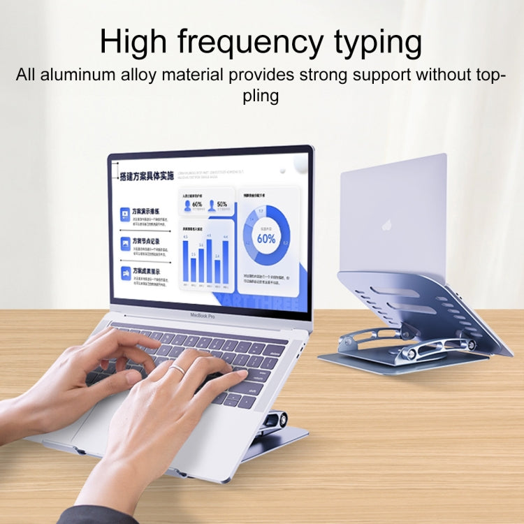 R- JUST HZ08-1旋轉兩孔升降筆記本電腦支架
