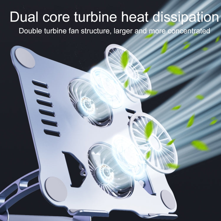 R- JUST HZ13-1旋轉可摺疊多角度鋁合金筆記本電腦風扇支架