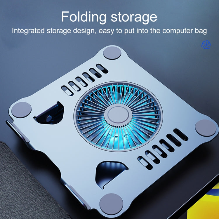 R- JUST HZ22-1旋轉兩用桌面風扇鋁合金筆記本電腦支架