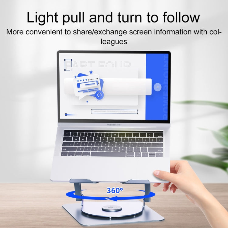 R- JUST HZ22-1旋轉兩用桌面風扇鋁合金筆記本電腦支架