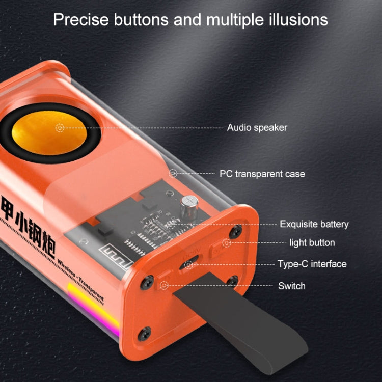 5W透明機甲小鋼炮TWS藍牙音箱