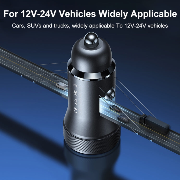 REMAX RCC335 賽雅系列 2合1 車載30W PD快充充電器