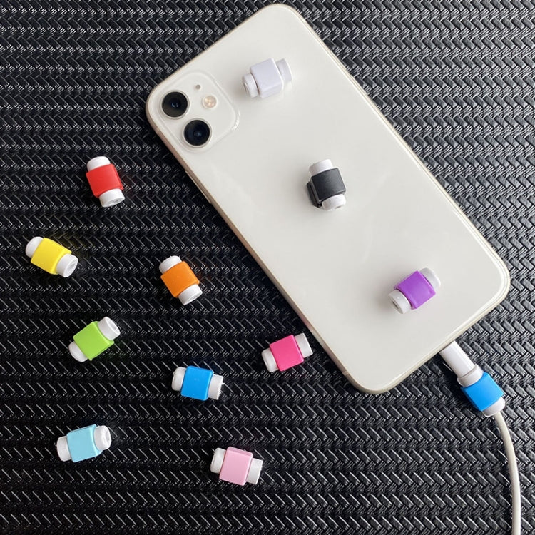 適用於蘋果 耳機數據線保護套 i線套 100個一賣  顏色隨機