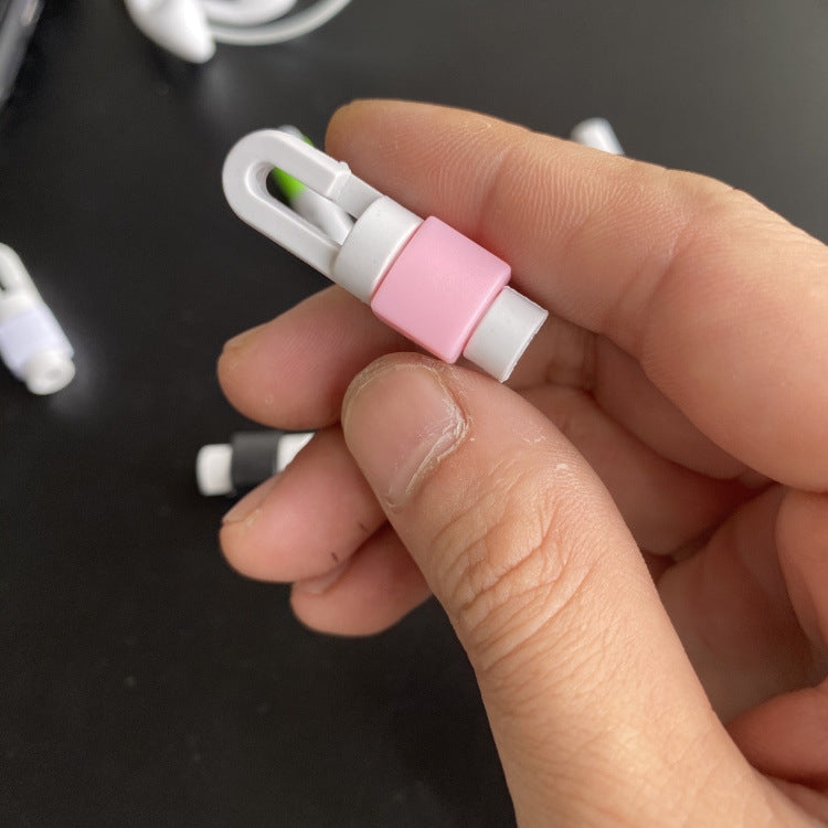 適用於蘋果 耳機數據線保護套 i線套 帶扣 顏色隨機
