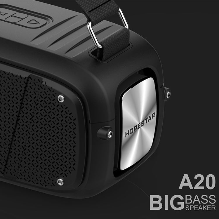 HOPESTAR A20 Pro TWS 便攜式戶外防水重低音藍牙音箱帶麥克風，支持充電寶&免提通話&U盤&TF卡&3.5mm AUX