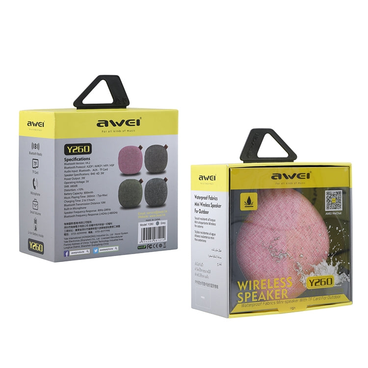 awei Y260 用維無線藍牙音響音箱, 支持F卡