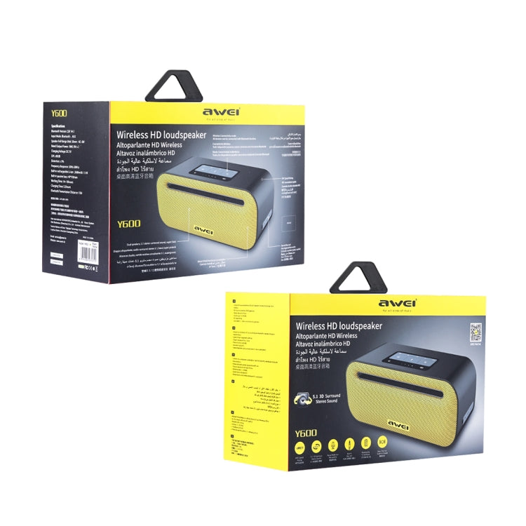 awei Y600 用維無線藍牙音響音箱, 支持TF卡/AUX/NFC