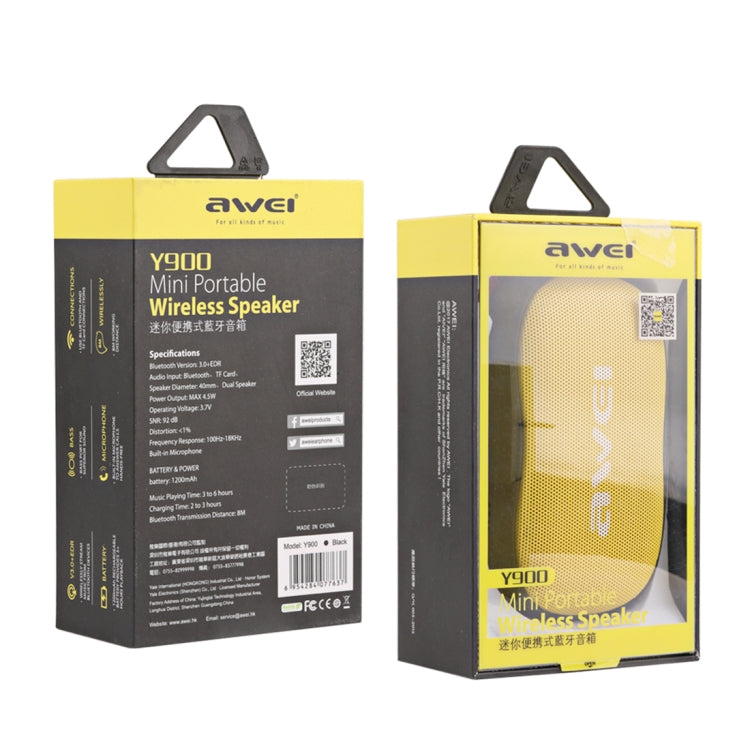 awei Y900 用維無線藍牙音響音箱, 支持TF/AUX