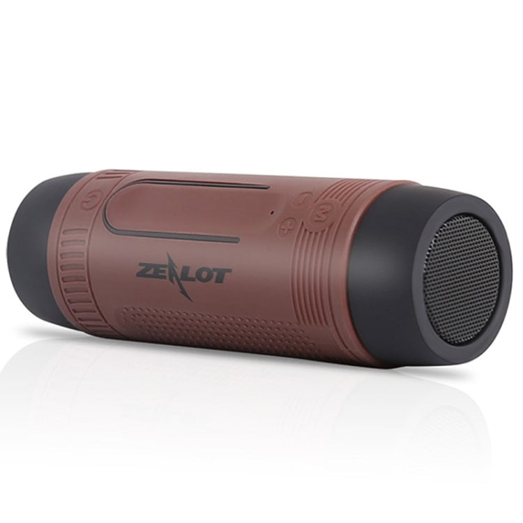 狂熱者ZEALOT S1 藍牙音箱 便攜戶外運動騎行LED手電筒 4000mAh大電量 藍牙4.0 支持32GB TF/SD卡 帶FM收音和免提通話功能 尺寸：156x51x51mm