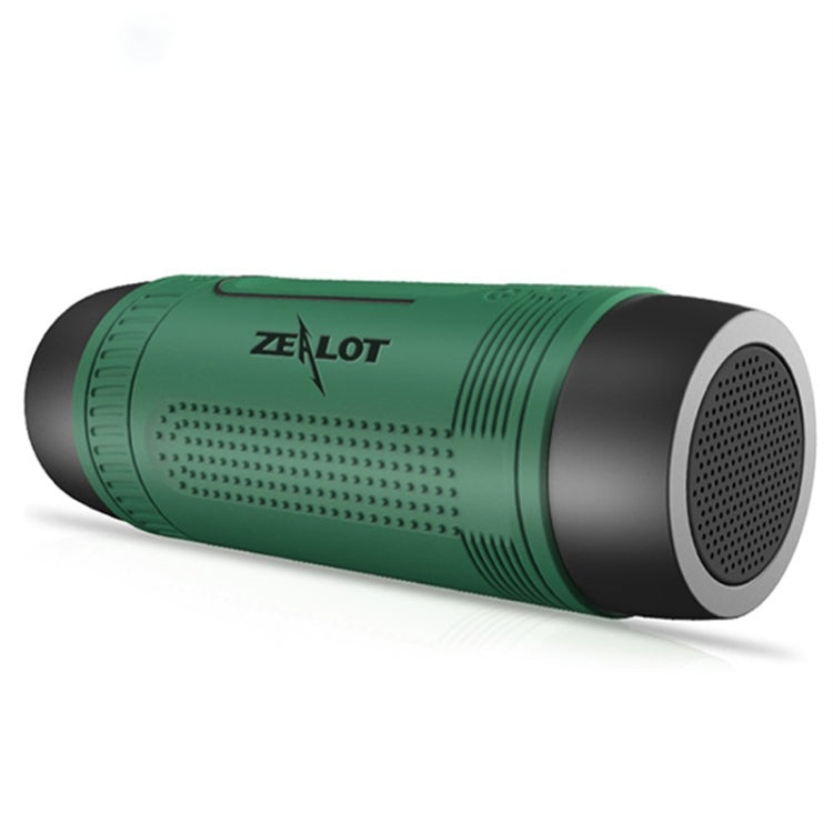 狂熱者ZEALOT S1 藍牙音箱 便攜戶外運動騎行LED手電筒 4000mAh大電量 藍牙4.0 支持32GB TF/SD卡 帶FM收音和免提通話功能 尺寸：156x51x51mm