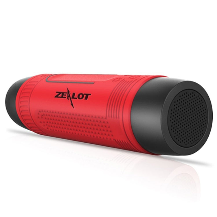狂熱者ZEALOT S1 藍牙音箱 便攜戶外運動騎行LED手電筒 4000mAh大電量 藍牙4.0 支持32GB TF/SD卡 帶FM收音和免提通話功能 尺寸：156x51x51mm