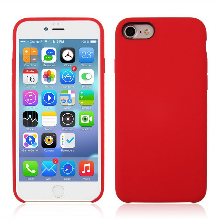 適用於蘋果 iPhone 8 & 7  純色液態硅膠 白色