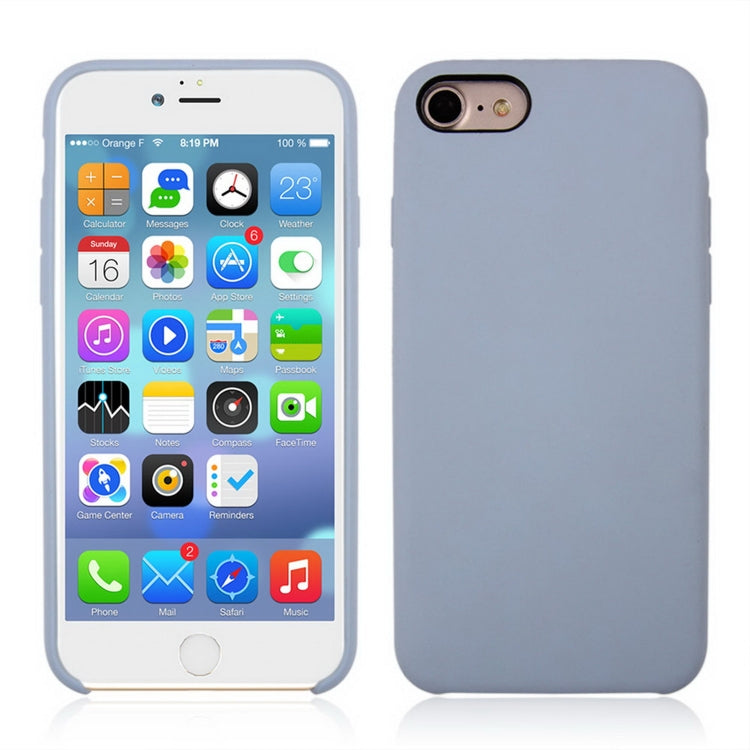 適用於蘋果 iPhone 8 & 7  純色液態硅膠 白色