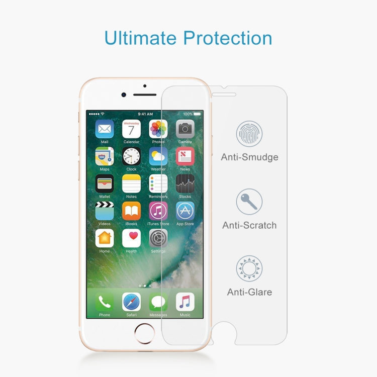 適用於蘋果iPhone 8 Plus & iPhone 7 Plus 0.26mm厚度 9H表面硬度 2.5D弧邊 非全屏鋼化玻璃保護膜