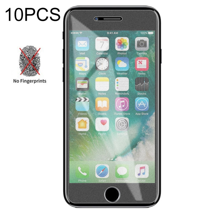 10個裝 透明磨砂非全屏鋼化貼膜 適用於 iPhone 7 Plus / 8 Plus 5.5寸