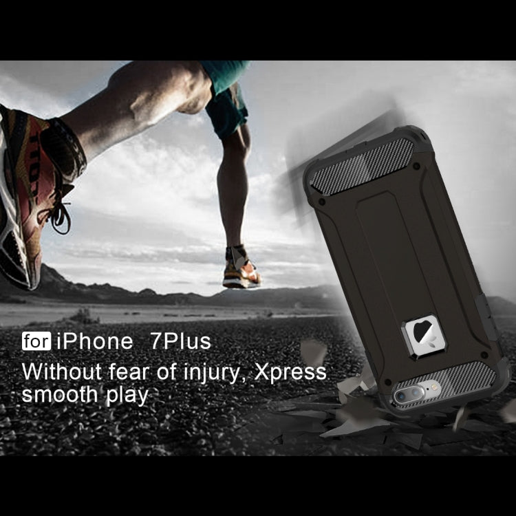 適用於蘋果 iPhone 8 Plus & 7 Plus   金剛鐵甲TPU+PC組合殼