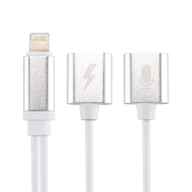 8 Pin公頭 轉 8 Pin母頭充電 + 8 Pin母頭音頻適配器/轉接頭，支持iOS 10.3.1或以上版本手機&通話功能