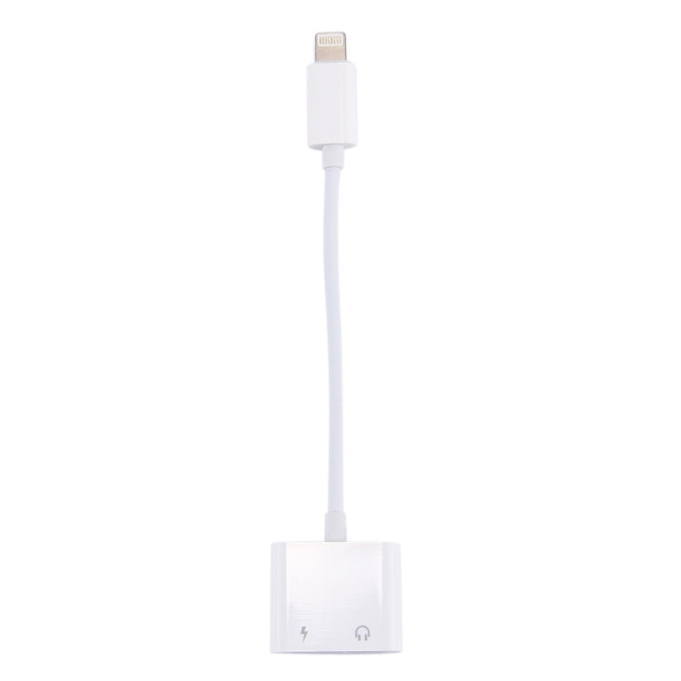 2合一 8 Pin公頭轉8 Pin充電母頭 + 8 Pin音頻母頭 耳機適配器 帶通話功能，支持IOS 10.3.1或以上版本