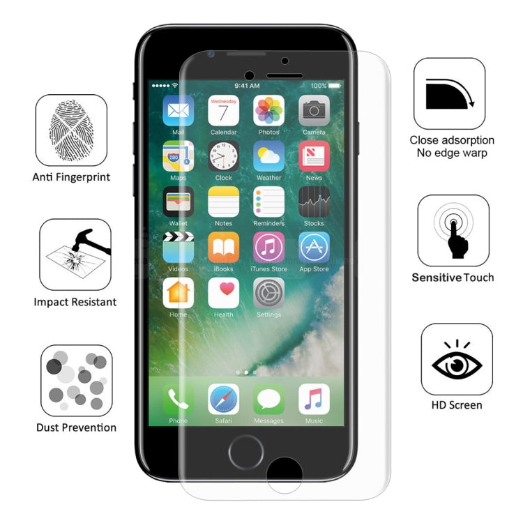 恩凱 草帽王子 適用於iPhone 8 Plus & 7 Plus 0.1mm TPU+TPE+PET材質3D全屏防爆軟膜 水凝膜