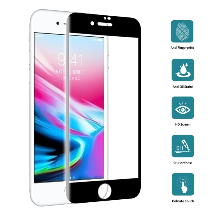適用於iPhone SE 2020 / 8 / 7  二強絲印全屏鋼化貼膜
