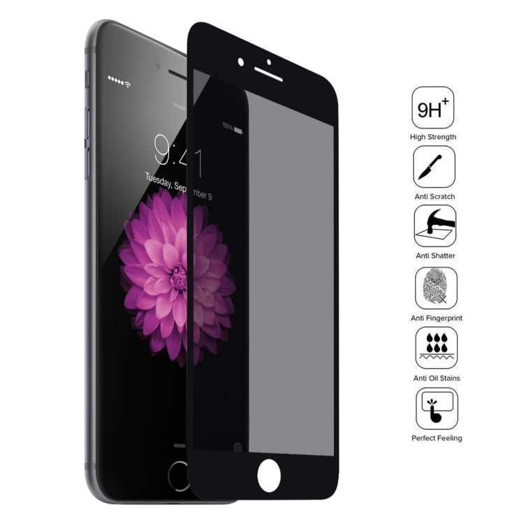 適用於iPhone SE 2022 / 2020 / 8 / 7 9H 6D弧邊防窺鋼化膜