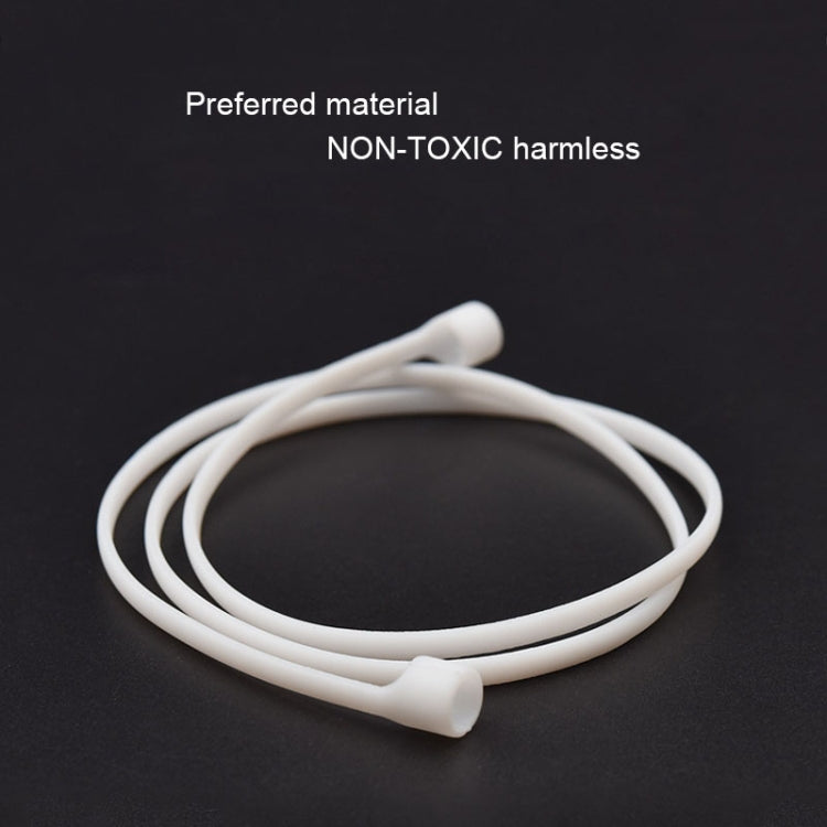 適用於蘋果AirPods 1/2代通用無線藍牙耳機防丟繩 男女通用硅膠防掉掛繩，線長60cm
