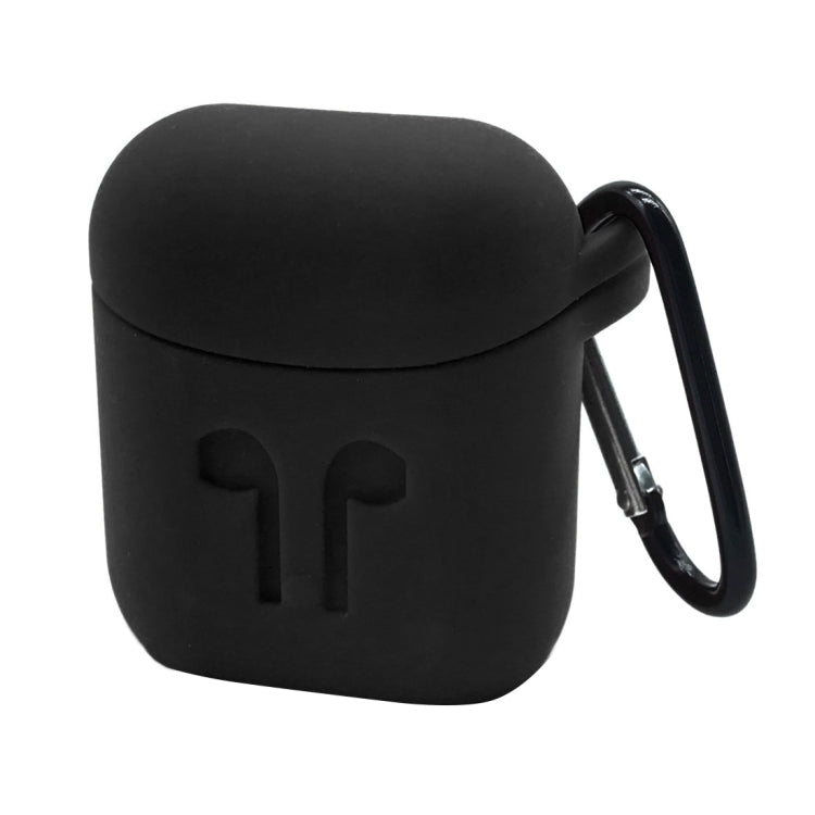 適用於蘋果 AirPods 1/2代通用 耳機硅膠保護盒帶掛鈎