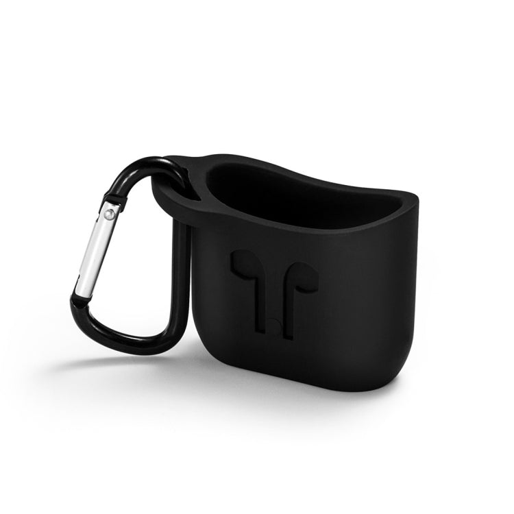 適用於蘋果 AirPods 1/2代通用 耳機硅膠保護盒帶掛鈎