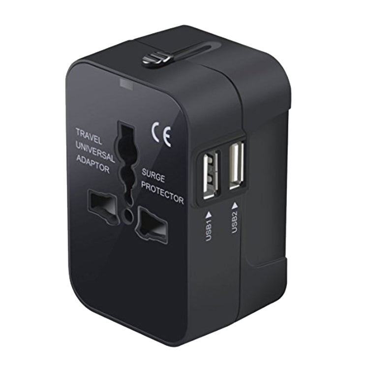 HHT202 多功能全球通用轉換插頭 帶2口USB