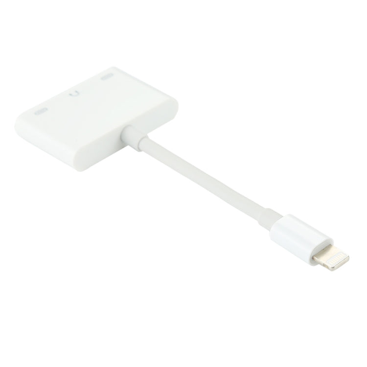 8 Pin公頭 轉 雙8 Pin母頭&3.5mm母頭 音頻適配器轉接頭