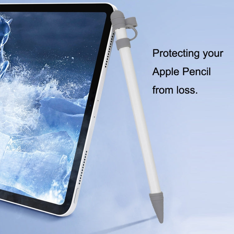 3合一 硅膠保護套+觸控帽筆+筆尖筆套 適用於Apple pencil