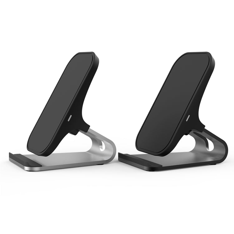 HAMTOD M5 15W鋁合金支架智能雙線圈Qi標準無線充電器 帶指示燈，支持快充