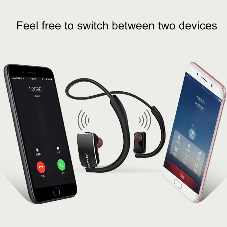 awei A883BL 后掛式運動立體聲防水防汗藍牙耳機