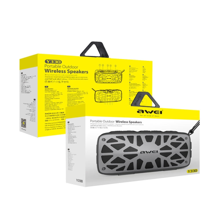 awei Y330 戶外便攜式藍牙音箱 支持AUX/FM/TF卡/U盤