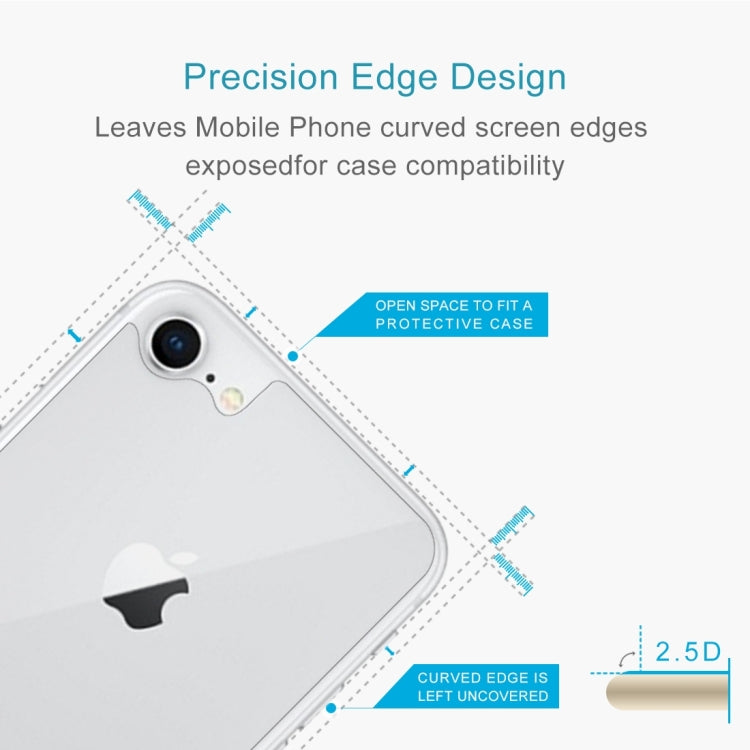 適用於iPhone 8 & 7 0.3mm 9H硬度2.5D弧邊防爆優質鋼化膜后膜