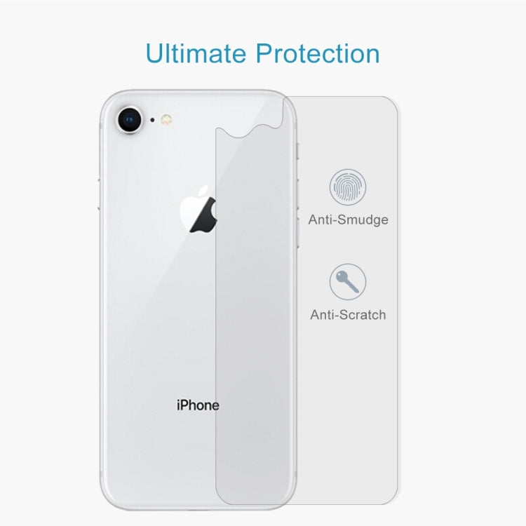 適用於iPhone 8 & 7 0.3mm 9H硬度2.5D弧邊防爆優質鋼化膜后膜