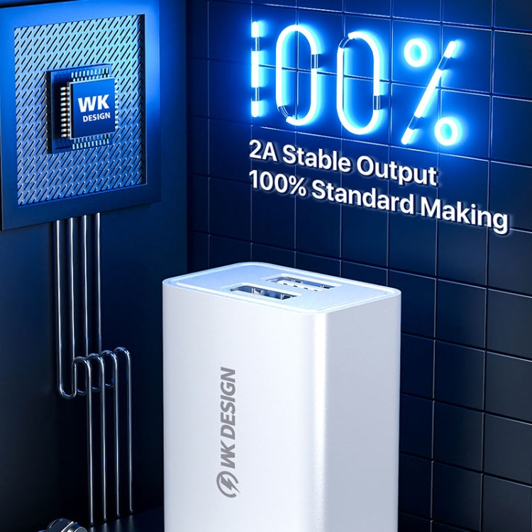 WK WP-U119 優品系列 10W 雙U充電器，美規