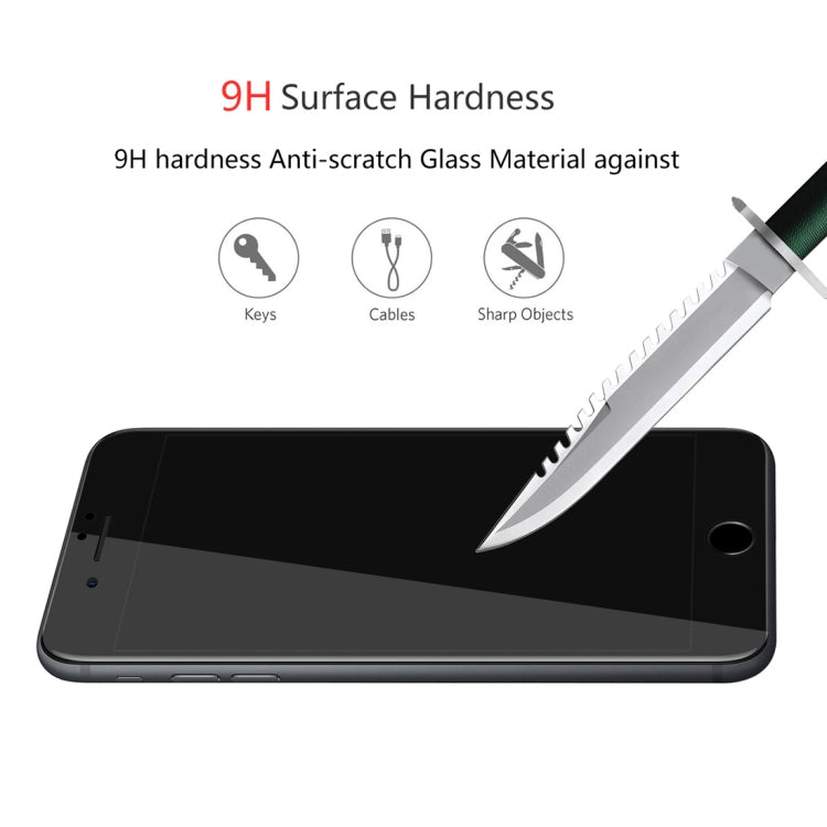 恩凱 草帽王子 適用於iPhone SE 2020 / 8 / 7  0.26mm 9H 6D曲面全屏覆蓋鋼化玻璃保護膜