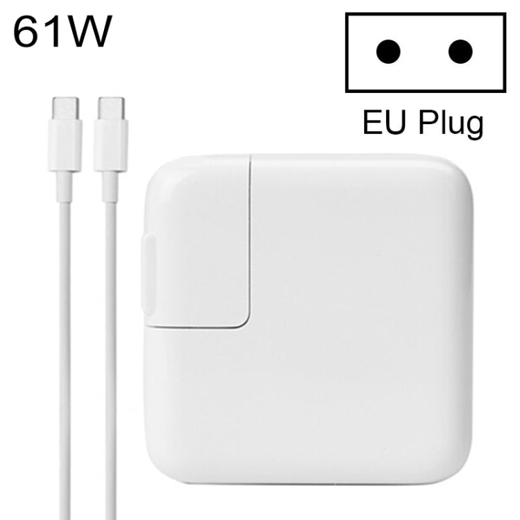 61W Type-C Power Adapter with 1.8m Cable, EU Plug