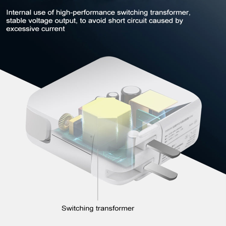 87W Type-C Power Adapter Portable Charger with 1.8m Type-C Charging Cable, US Plug