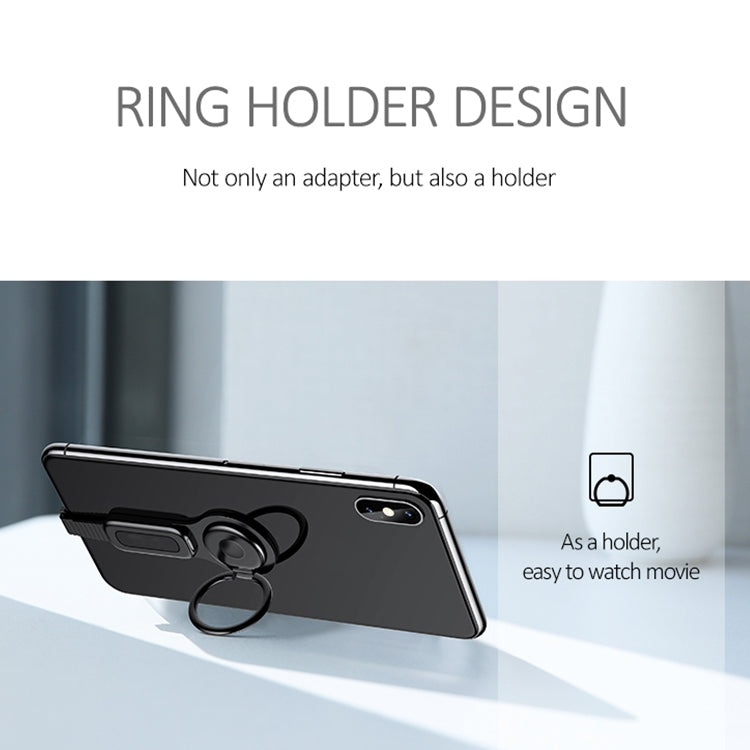 LXS08 8 Pin 轉8 Pin + 3.5毫米音頻適配器+環形支架